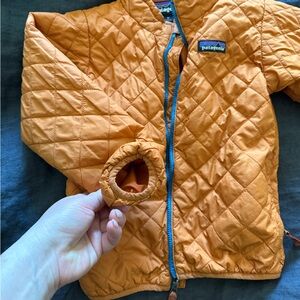 Patagonia Orange Quilted Jacket